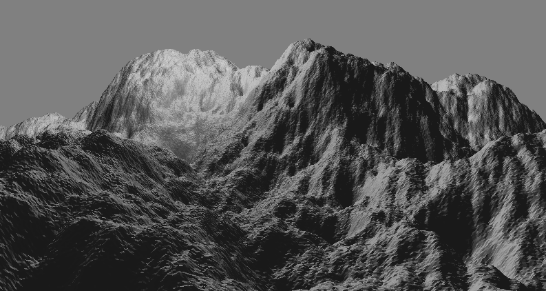 procedural generated mountains with OpenGL